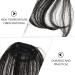 OSALADI Piece Bangs Hair Clip Extension Wispy Bangs Wig Fringe Clip in Bangs Black Hair Bang Wispy Fringe Bangs Flat Neat Air Bangs Fake Hair Bangs Clip in Fringe Elegant Xuchang Woman Natural Color - Buy Online on SooperMarket.com