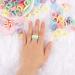Phoetya Baby Hair Ties 200 Pcs - Candy Color Elastic Hair Bands for Kids Girls - Buy Online on SooperMarket.com