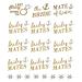 Bachelorette Bride to Be Nautical Temporary Tattoos - 100+ Gold Metallic Designs - Bride's Crew, Nauti Bride, Last Fling - Perfect for Engagement & Bachelorette Party - Waterproof & Nontoxic - Buy Online on SooperMarket.com