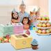 40-Pack 4x4x2.5inch Smiley Bakery Boxes with Window for Cupcakes, Donuts, Cookies - Mint Pastry, Baking, Takeout Container - Ideal for Chocolate Strawberries, Muffins, Candy, and Pie - Buy Online on SooperMarket.com
