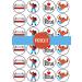 PRECUT Wrestling Edible Cupcake Toppers - Premium Thickness SWEETENED VANILLA - wafer card disc cake decorations (Pack of 24) - Buy Online on SooperMarket.com