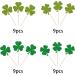 36 Pack Lucky Four Leaf Clover Cupcake Toppers Glitter St.Patrick's Day Shamrock Cupcake Picks for Baby Shower St Patrick's Day Kids Birthday Party Cake Decorations Supplies Gree 14 - Buy Online on SooperMarket.com