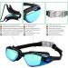 Bezetee UV Protection Swimming Goggles - Anti-Leak Adjustable Silicone Eyewear for Adults & Youth - Includes Case - Buy Online on SooperMarket.com