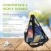 Medium Clear Sling Bag - Transparent Crossbody Backpack for Concerts, Festivals, and Events | Stadium Approved Purse and Fanny Pack Alternative | Ideal for Travel and Outdoor Activities - Buy Online on SooperMarket.com