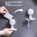 Tongfen Shaver Holder Hook | Self-Adhesive Shower Hanger & Suction Cup Razor Hooks for Towel Coat Luffa & Razor International Shipping Available - Buy Online on SooperMarket.com