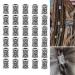 30pcs Nordic Viking Hair Pearls - Retro Alloy Braid & Dreadlock Accessories - DIY Bracelets & Necklaces - Silver - Buy Online on SooperMarket.com