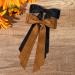 2PCS Silky Satin Hair Bows Hair Clip Black Hair Ribbon Ponytail Holder Accessories Slides Metal Clips Hair Bow for Women Girls Toddlers Teens Kids (Black+Coffee) - Buy Online on SooperMarket.com