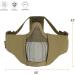 OneTigris Small Tactical Foldable Half Face Mesh Mask - Tan (Women & Teenagers) - Buy Online on SooperMarket.com