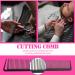 2-Piece Parting Comb & 6-Piece Hair Clip Set for Women - Rat Tail Cutting Comb with Wide & Fine Teeth | Salon Hairdressing Tools - Buy Online on SooperMarket.com