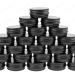 KisSealed 50 Pack Mini Aluminum Round Tin Jar 0.5 oz Refillable Metal Storage Travel Tins 15ML Black Empty Cosmetic Sample Containers Bottle with Screw Lid for Lip Balm Salve Powder Spice & Candies - Buy Online on SooperMarket.com