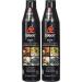 Acetum Long Black Bottle 12.9 Fl Oz (Pack of 2) - Premium Vinegar Set - Buy Online on SooperMarket.com