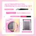 Calailis DIY Eyelash Extensions Set 156 D Curl Individual Lashes Adhesives Remover & Applicator Kit (DD509) | International Shipping - Buy Online on SooperMarket.com