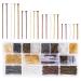 PH PandaHall 2000pcs Jewelry Head Pins  0.78/1.18/1.37/1.81 Inch Iron Flat Head Pins Headpins Jewelry Making Beading Pins Metal End Headpins for Charm Beads DIY Earrings and Bracelets Making 5 Colors