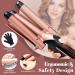 5-in-1 Curling Iron Set - Dual Voltage Interchangeable Curling Wand with 3 Barrel Crimper & 4 Curling Irons - LED Temp Control for All Hair Types - Includes Glove & Clips - Buy Online on SooperMarket.com