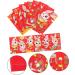 MAGICLULU 60pcs 2023 Year of The Rabbit Red Packets Bunny 2024 Year Money Bag Red Luck Money Bag Festival Red Envelope Red Envelope for The Year of Dragon Paper Personality Lai See Bag Assorted Color 1 1.5X8X0.1CM - Buy Online on SooperMarket.com