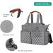 SONARIN Multi-Function Waterproof Baby Changing Tote Bag - Grey | Large Capacity Diaper Bag with Pacifier Holder and Travel Satchel Messenger Bag - Buy Online on SooperMarket.com