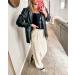 Vetinee Wide Leg High Waisted Dress Pants for Women XL - Vanilla Ice | Business Office Trousers with Pockets - Buy Online on SooperMarket.com