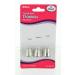 Allary Craft & Sew ASSORTED THIMBLES Pack Small Medium & Large Sizes (1 of Each Size) (NICKEL PLATED Metal Thimbles)