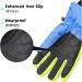 Azarxis Kids Ski Gloves - Warm Windproof Winter Gloves for Running Skiing Hiking & Snowboarding - Rose Red XS (3-5 Years) - Buy Online on SooperMarket.com