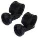Reaction Tackle Fishing Rod Socks - Fishing Pole Sleeves and Covers for Baitcasting Rods Spinning Rods - Fits Up to 7ft and 8ft Fishing Rod Protector Sleeve Maximum Fishing Pole Protection (2 -Pack) XL Spin / Point End / 2.5 "X 67" Black