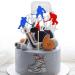 Arthsdite 1Pc Ice Hockey Cake Topper Happy Birthday Sign Sport Cake Decorations Puck Theme for Kids Girl Boy Man Women Birthday Party Supplies - Sliver Glitter Silver - Buy Online on SooperMarket.com