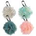 NOLITOY 4pcs Colorful Large Bath Ball Body Wash Sponge Shower Ball Body Wash Puffs Loofah Ball Loofah Sponge Shower Scrubbers Body Loofahs Bathroom Essentials Shower Cleaning Scrubber 1 Count (Pack of 1)