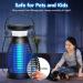 KOOSA Solar Bug Zapper - Cordless & Waterproof Mosquito Zapper with 4200V UV Light - 3-in-1 Fly Zapper for Outdoor Use - Effective Up to 2100 Sq Ft - Buy Online on SooperMarket.com