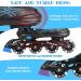 Soldow Adjustable Inline Skates with Light Up Wheels - Black Rollerblades for Kids and Adults - Buy Online on SooperMarket.com