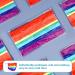 Tomorotec 60PCS Rainbow Disposable Face Masks with Purple Elastic Ear Loops - 3-Layer Soft Fit for Adults - Buy Online on SooperMarket.com