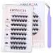 Self Adhesive Eyelashes Reusable Press-On Lashes Mixed 9-14MM D Curl Cluster Lashes No Glue Needed Portability Invisible Band Natural Pre Glued Eyelashes Extensions (Mix 9-14mm D13) 1 count (Pack of 1) Mix 9-14mm D13