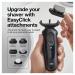 Braun Series 6 6075cc Electric Foil Shaver for Men | Wet & Dry Shave with Beard Trimmer | Clean & Charge SmartCare Center | Rechargeable Waterproof Razor in Black - Includes Leather Travel Case - Buy Online on SooperMarket.com