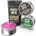 Gnarly Joe Beard Softener Gift Pack for Men (3 Jars All Scents). Triple-Whipped Combined Beard and Face Creams Multipack (All 3 Scents)