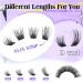 Buy Wiwoseo Self Adhesive Eyelashes | Pre-Glued Cluster Extensions | Waterproof D Curl Lash Clusters - No Glue Needed - Buy Online on SooperMarket.com