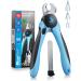 Bluepet Krallensch n Profi claw scissors with protection for dogs & cats - extra safe thanks to spacers - including nail file bestseller size M -L with protection