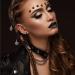 FRESHME Hair Clips for Braids Set - 6pcs Black Crystal Hair Jewelry Beads for Women and Girls - Medieval Viking Costume Decorations - Buy Online on SooperMarket.com