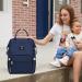 Stylish Pomelo Baby Diaper Backpack - Multifunctional Water-Repellent Large Capacity with Diaper Pad - New Blue Version - Buy Online on SooperMarket.com