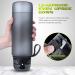 Fulter 1L Sport Water Bottle - BPA Free Non-Slip Grip Perfect for Outdoor Gym & School - Gray - Buy Online on SooperMarket.com