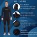 Lemorecn Men's Wetsuit Neoprene Full Body Diving Suit 3/2mm and 5/4mm - Black+Blue, Large | 16 Sizes Available - Buy Online on SooperMarket.com