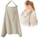 Nursing apron Darryy nursing cover for on the go muslin nursing cover for babies breathable 75 x 95 cm nursing scarf nursing cover cotton nursing cover for breastfeeding multi-purpose (khaki)