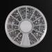 Silver Rhinestones Glass Boxes Manicure Art Shiny 1.5mm Wheel - Buy Online on SooperMarket.com