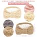 Whaline 4 Pack Twisted Knit Headbands - Winter Ear Warmer Hair Bands for Girls & Women - Fuzzy Lined & Thick Turban Head Wraps - Light Color Accessories - Buy Online on SooperMarket.com