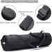 HAGUSU Waterproof Yoga Mat Bag with 2 Pockets, Adjustable Shoulder Strap - Black - Buy Online on SooperMarket.com