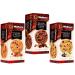 Walkers Shortbread Cookies Selection - Belgian Chocolate Chunk Toffee & Pecan and Fruit & Lemon Biscuits - 3 Pack
