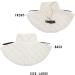 Mythrojan Cotton Padded Chain Mail Neck Protector for SCA Hema HMB - Ecru - Buy Online on SooperMarket.com