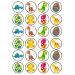 24 Dinosaur Theme #2 Edible Cupcake Toppers - Stand Up Disc Wafer Cake Decorations