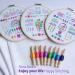 ETSPIL Embroidery Kit for Beginners - Learn 33 Stitches, Includes Hoop, Color Threads & Easy Instructions - Buy Online on SooperMarket.com