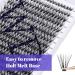 300PCS 40D 0.07mm D Curl Individual Cluster Lashes Extension | Mixed Lash Clusters 8-16mm | DIY Home Eyelashes Extensions - RR-8-16mm Wide Stem - Buy Online on SooperMarket.com