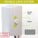 Baby Safety Outlet Cover Box - Double Lock for Toddler Proofing - Easy Operation - 3 Step Install - Extra Space for Plugs & Adapters - White (1 Count) - Buy Online on SooperMarket.com