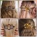 Noverlife 2PCS French Triple Ringed Hair Slider Pin Set - Non Slip Tortoise Shell Barrettes with Stick - Cellulose Acetate Ponytail Accessories - Buy Online on SooperMarket.com