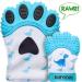 BabyNoms Teething Mitten - Dino Blue | Safe Silicone Teething Toy for Self-Soothing Relief - Buy Online on SooperMarket.com